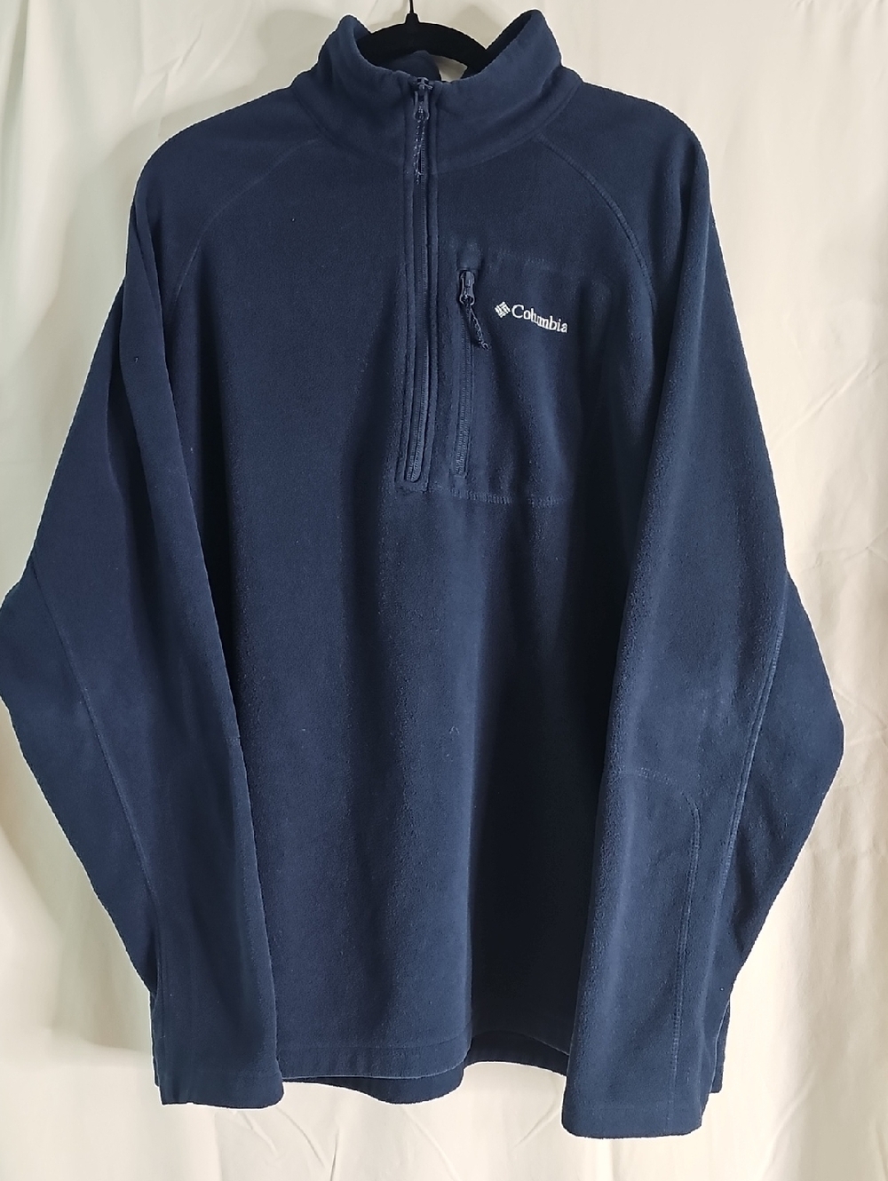 Columbia Navy Blue Quarter-Zip Fleece Pullover